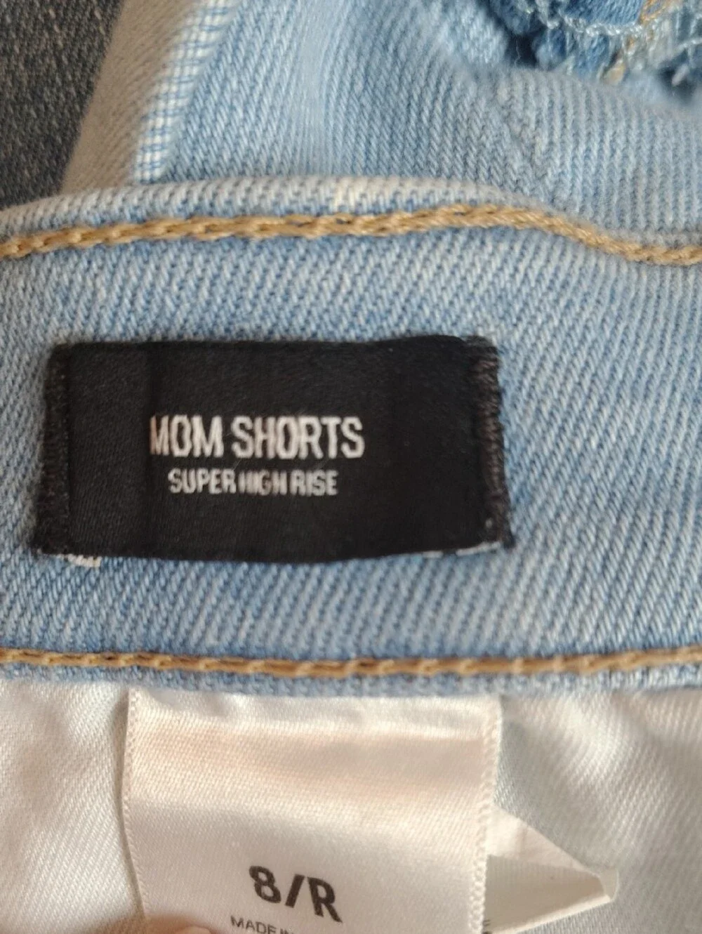 Express Light Blue Denim Cuffed Shorts
